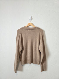 J.Crew Neutral V Neck Sweater (S)
