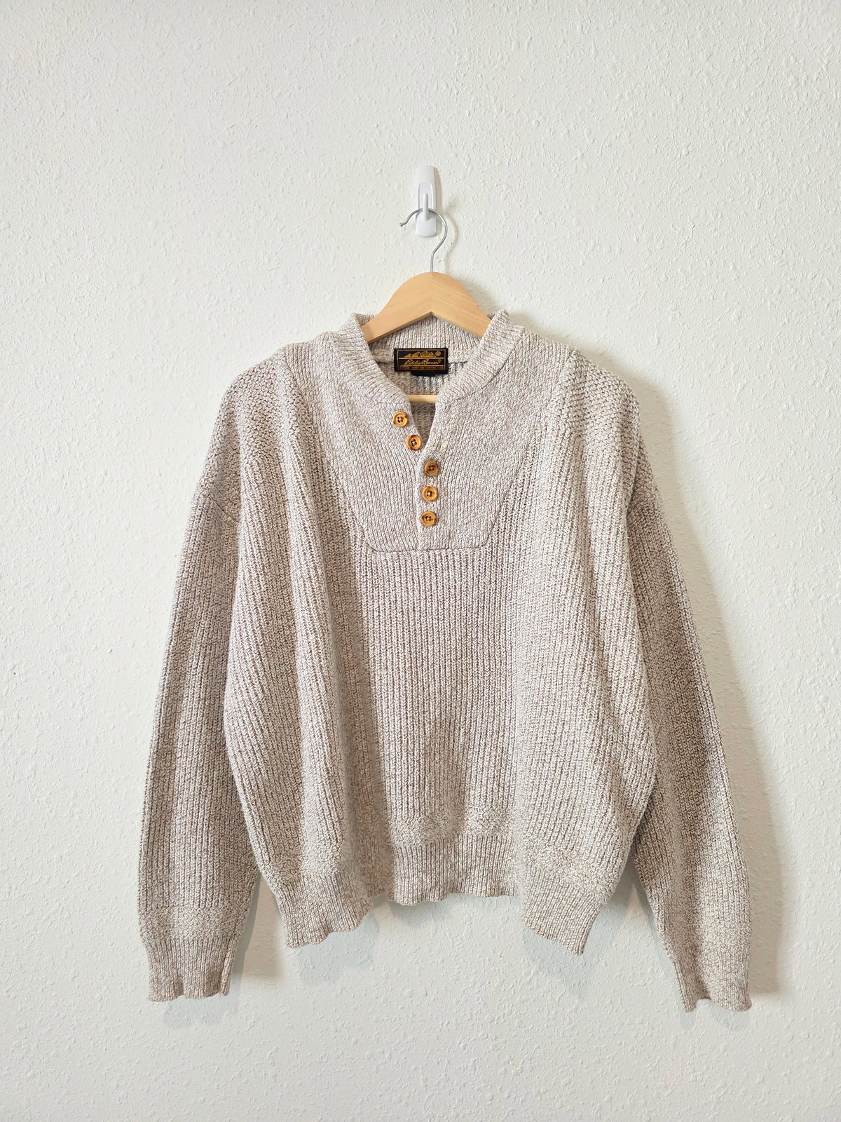 Vintage Eddie Bauer Henley Sweater (L)