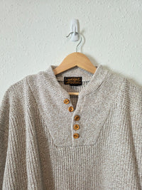 Vintage Eddie Bauer Henley Sweater (L)