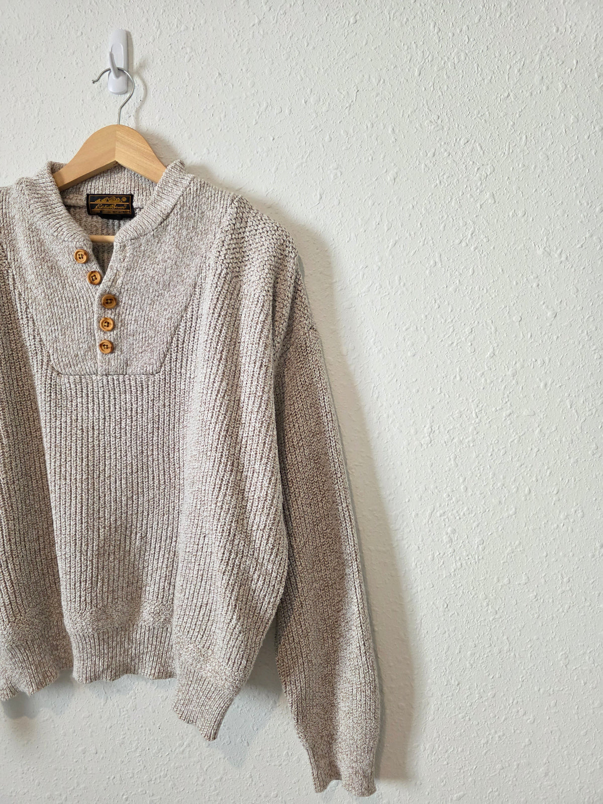 Vintage Eddie Bauer Henley Sweater (L)