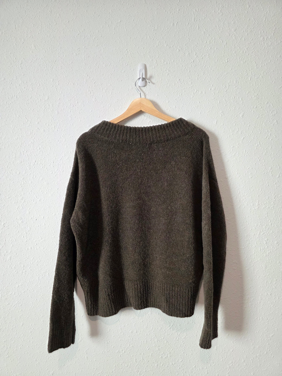 Emerson Fry Wool Blend V Neck Sweater (S)