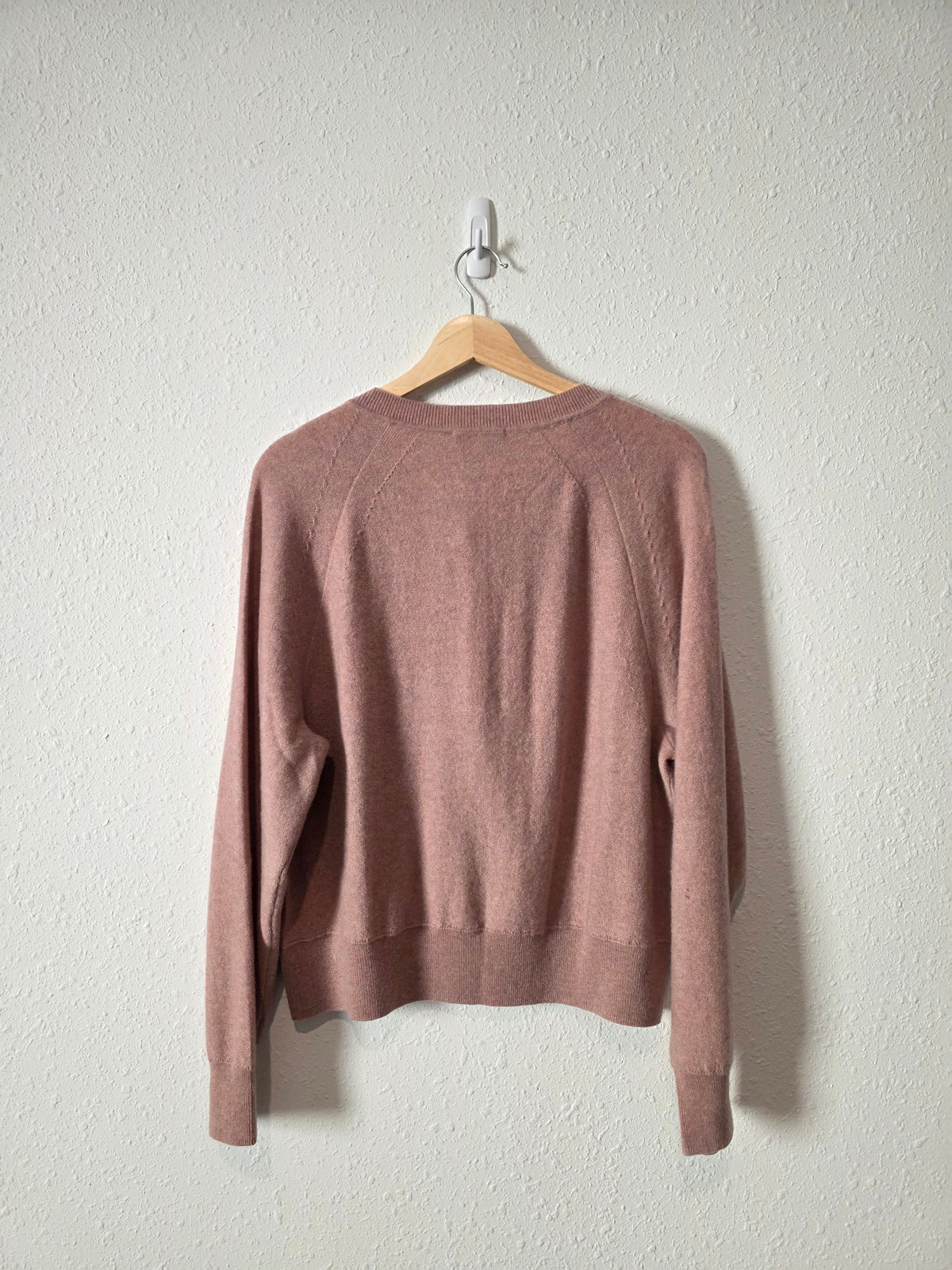 Quince Cashmere Henley Sweater (L)