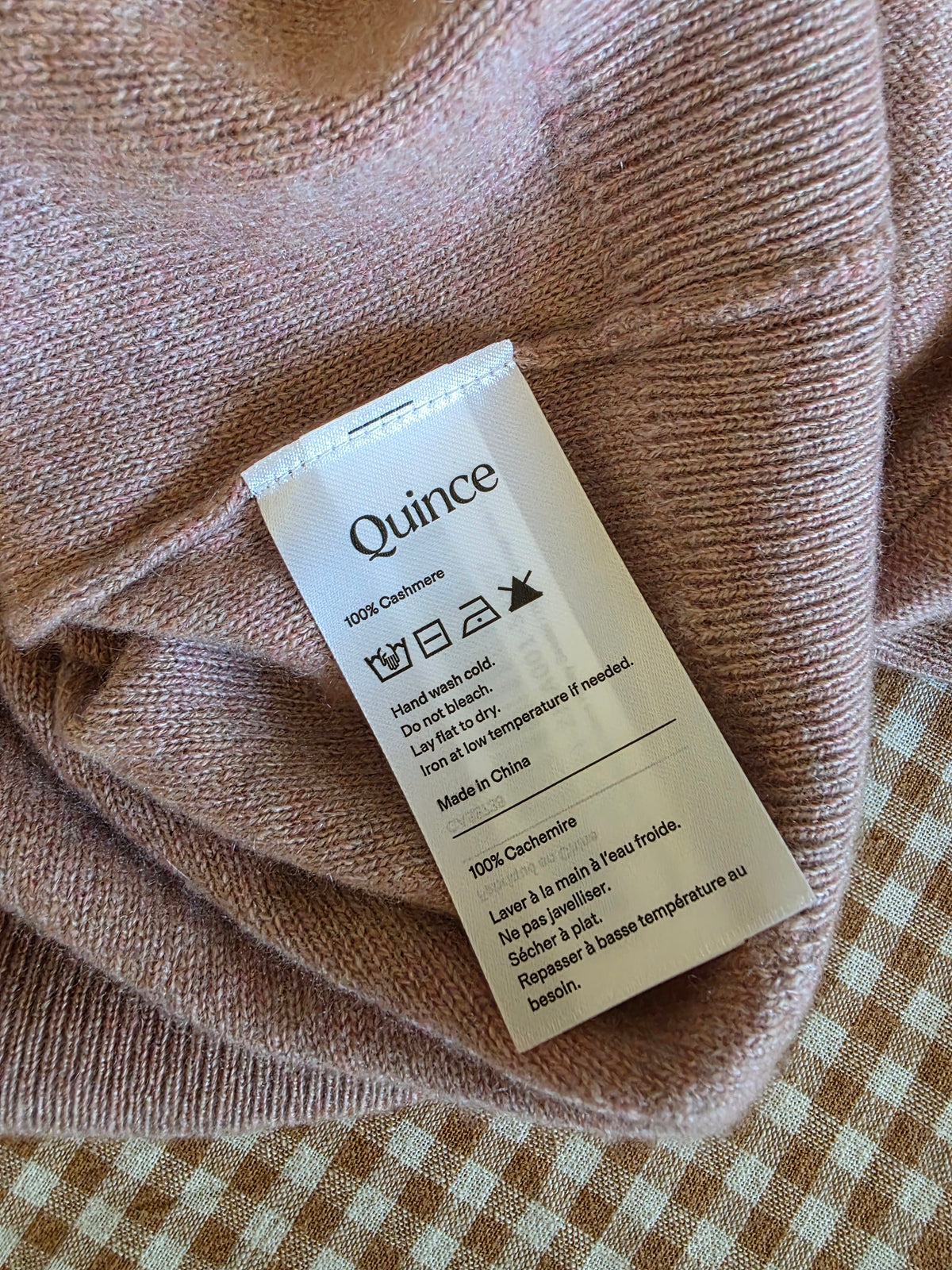 Quince Cashmere Henley Sweater (L)