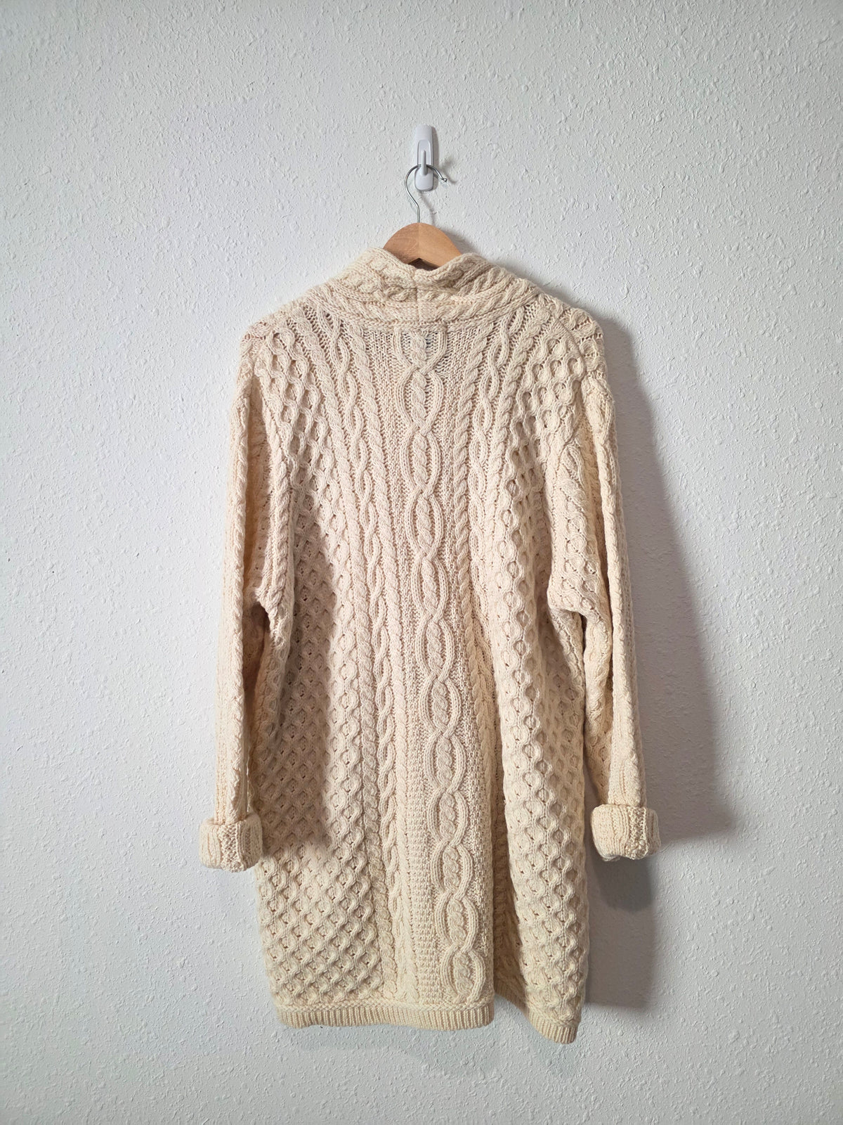 Vintage Arancrafts Cable Knit Sweater (XXL)
