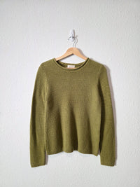 Vintage Green Crewneck Sweater (S)