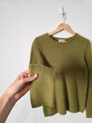 Vintage Green Crewneck Sweater (S)