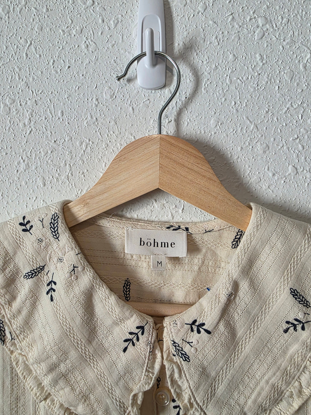 Bohme Floral Collared Blouse (M)