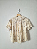 Bohme Floral Collared Blouse (M)