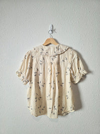 Bohme Floral Collared Blouse (M)
