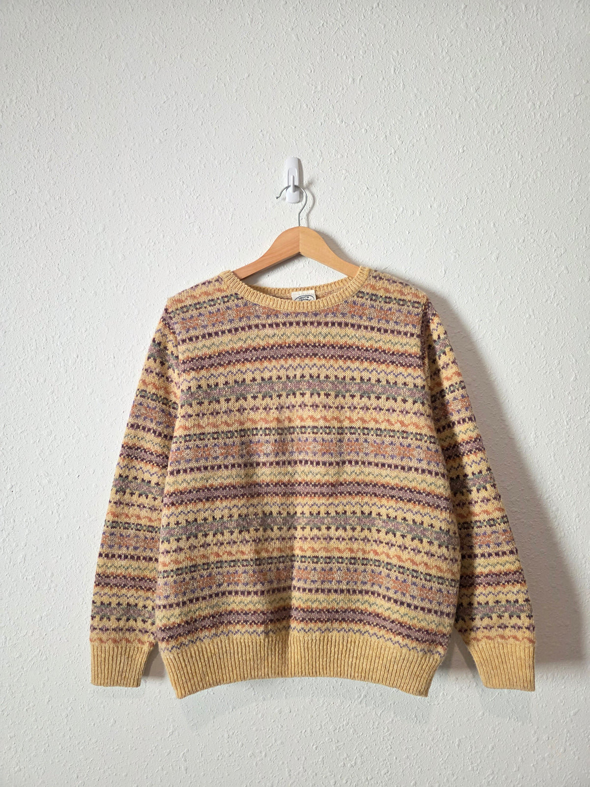 Vintage Fairisle Wool Silk Sweater (L)