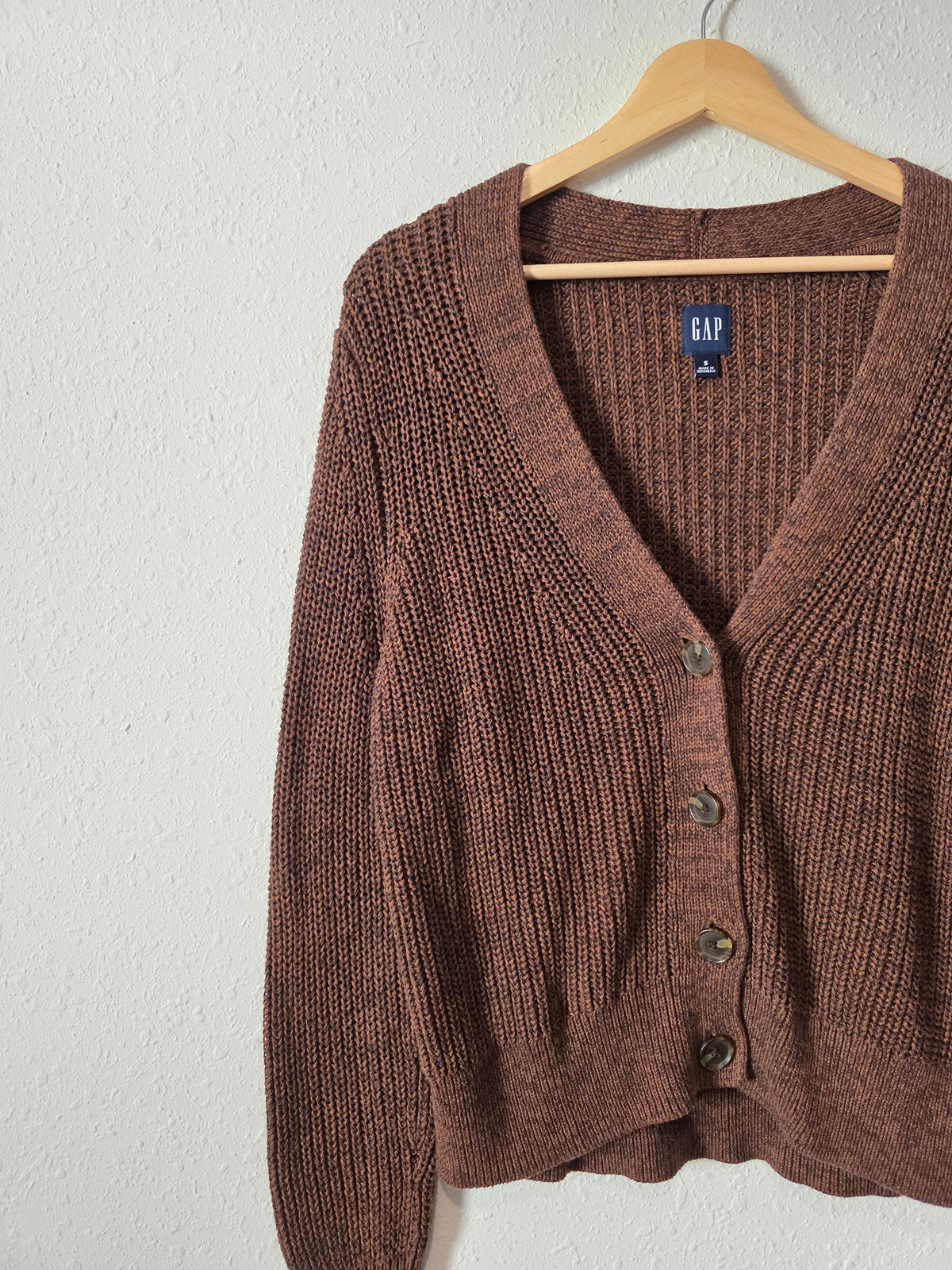 Gap Brown Cotton Cardigan (S)