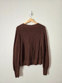 Gap Brown Cotton Cardigan (S)