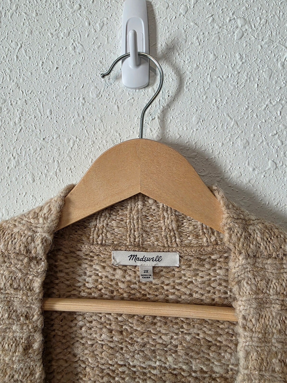 Madewell Neutral Oversized Cardigan (2X)