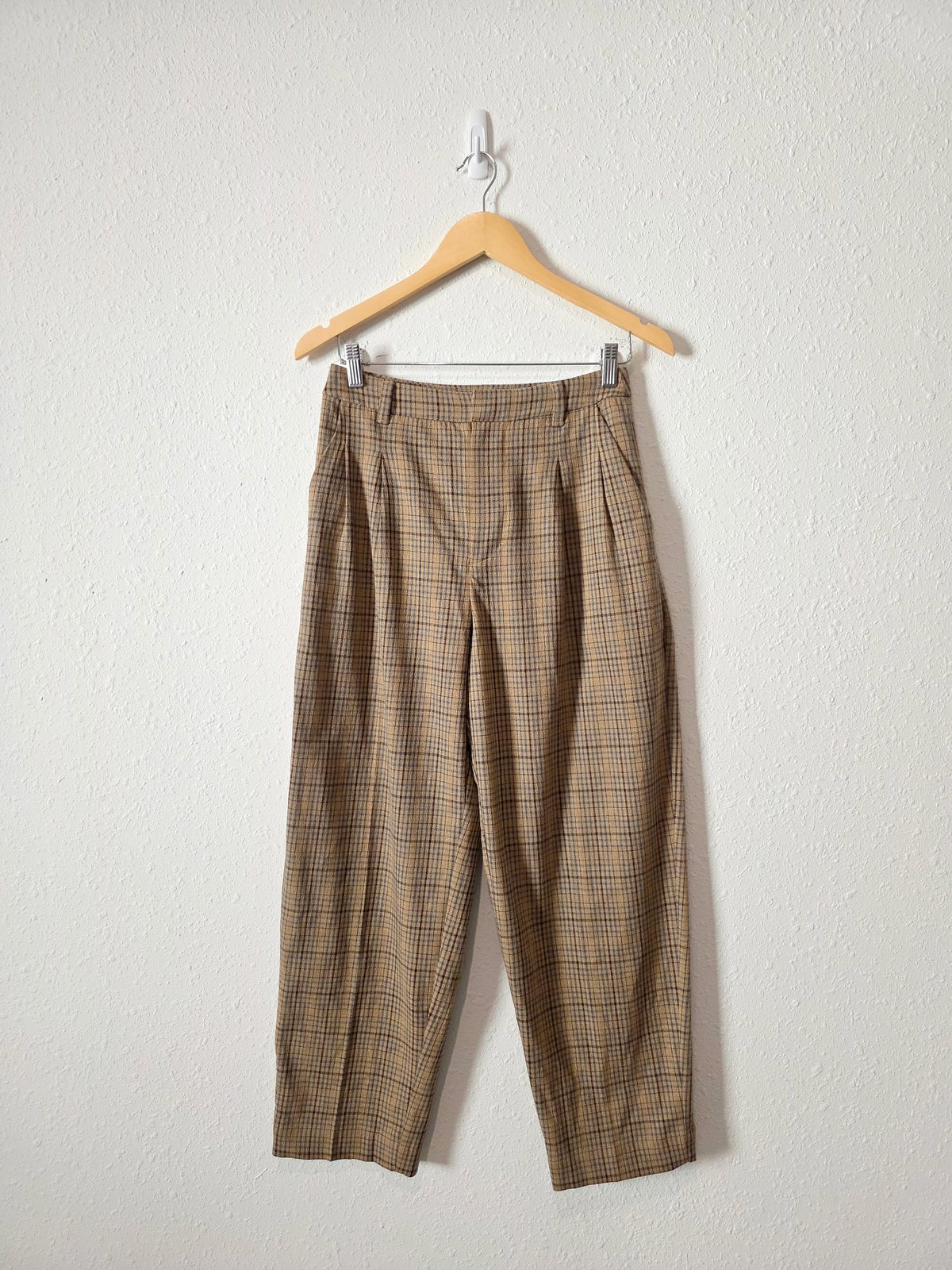 Madewell Plaid Straight Pants (2)