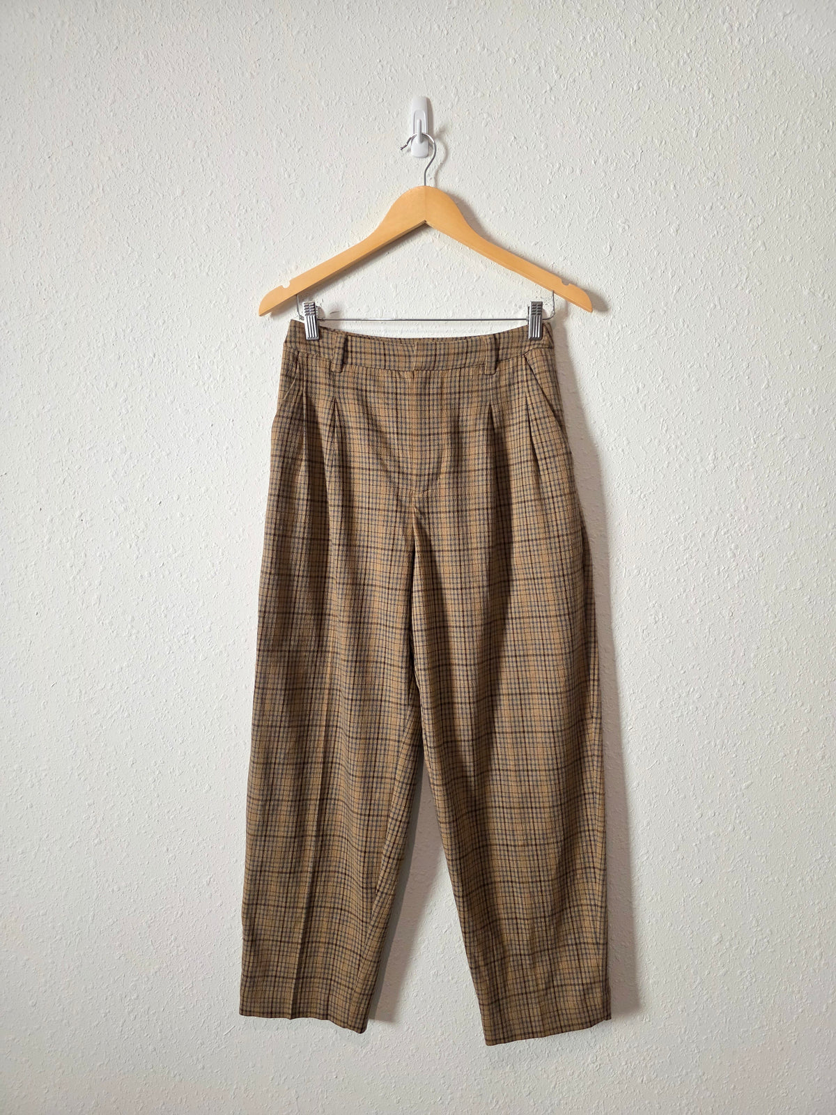 Madewell Plaid Straight Pants (2)