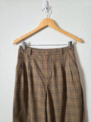 Madewell Plaid Straight Pants (2)