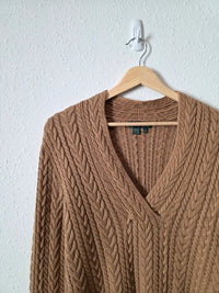 Vintage Ralph Lauren Cable Knit Sweater (M)