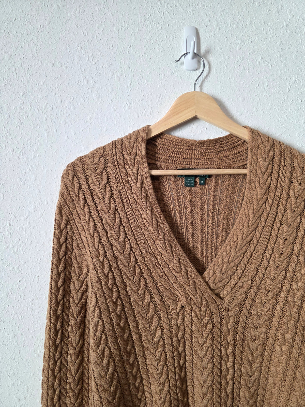 Vintage Ralph Lauren Cable Knit Sweater (M)