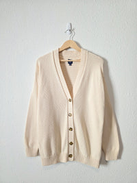 Gap Cream Cotton Cardigan Sweater (S)