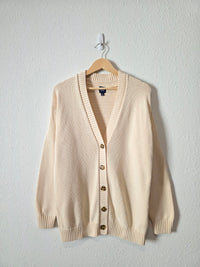 Gap Cream Cotton Cardigan Sweater (S)