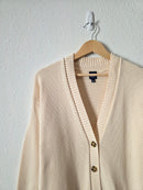 Gap Cream Cotton Cardigan Sweater (S)