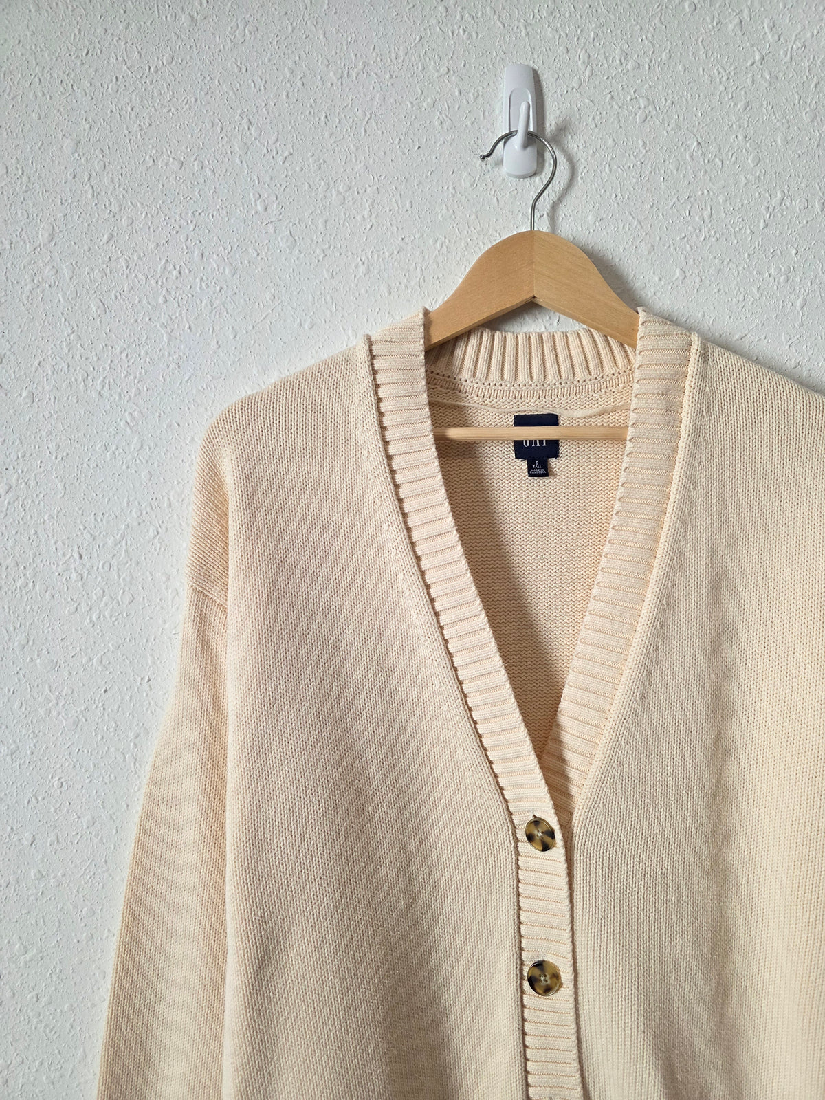 Gap Cream Cotton Cardigan Sweater (S)