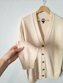 Gap Cream Cotton Cardigan Sweater (S)