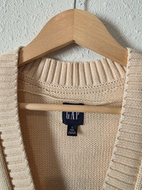 Gap Cream Cotton Cardigan Sweater (S)