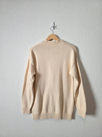 Gap Cream Cotton Cardigan Sweater (S)