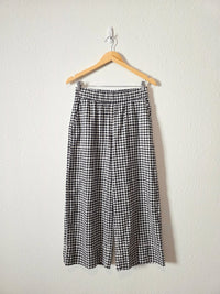 Gap Gingham Wide Leg Pants (XS)