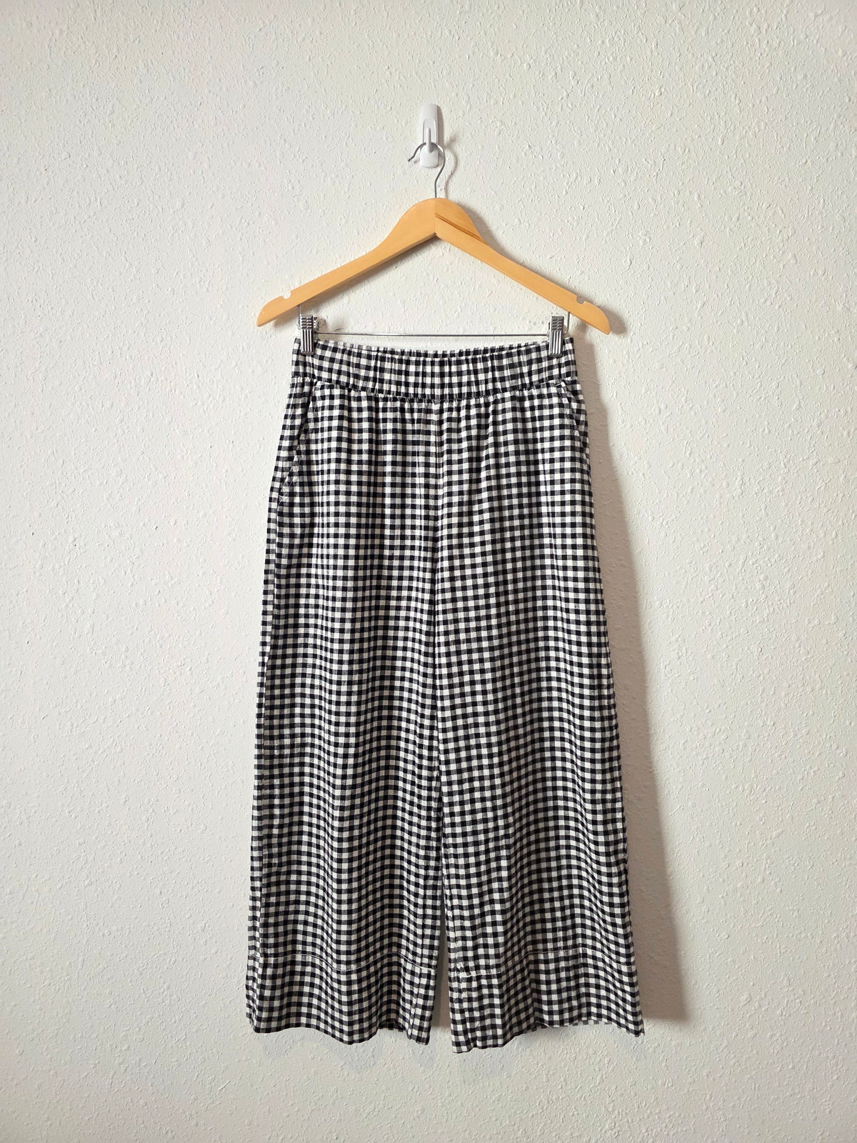 Gap Gingham Wide Leg Pants (XS)