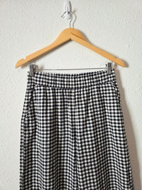 Gap Gingham Wide Leg Pants (XS)