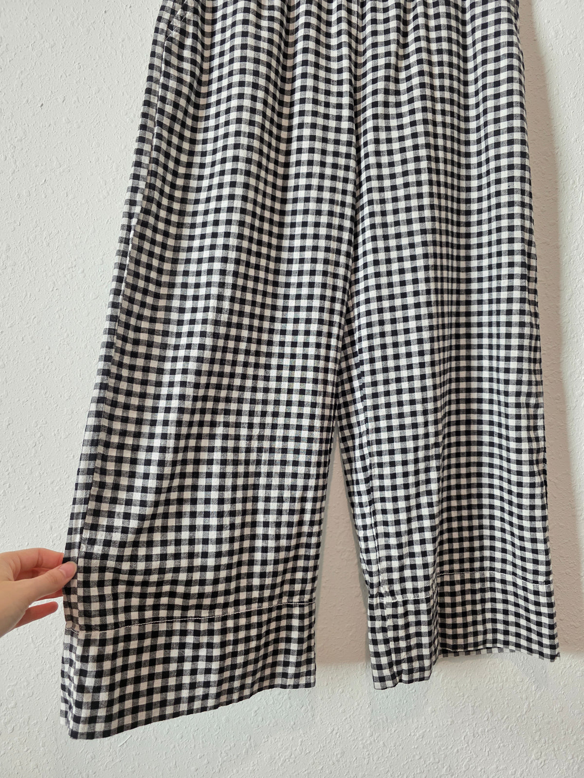 Gap Gingham Wide Leg Pants (XS)