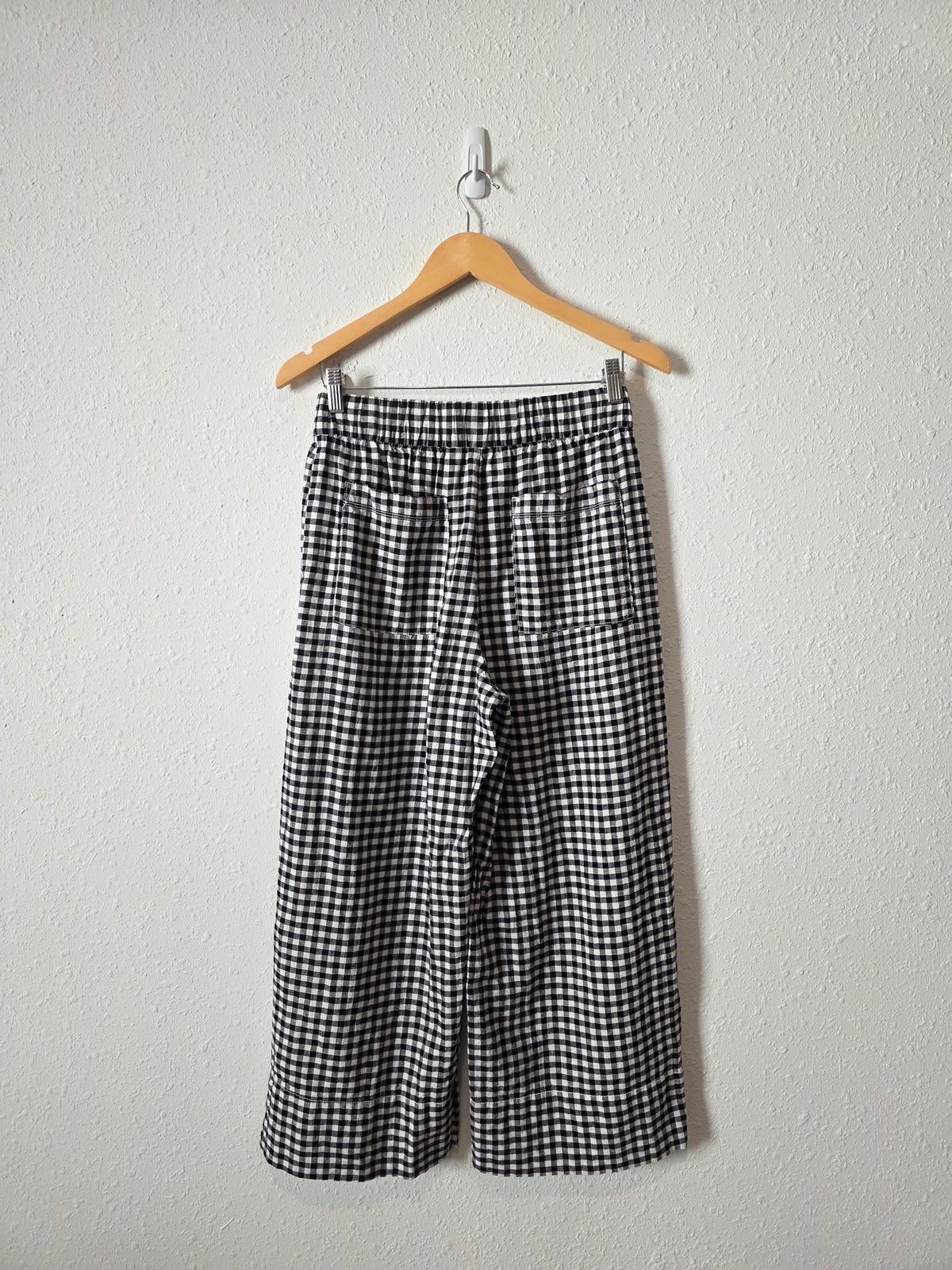 Gap Gingham Wide Leg Pants (XS)