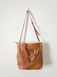 Madewell Brown Leather Tote Bag