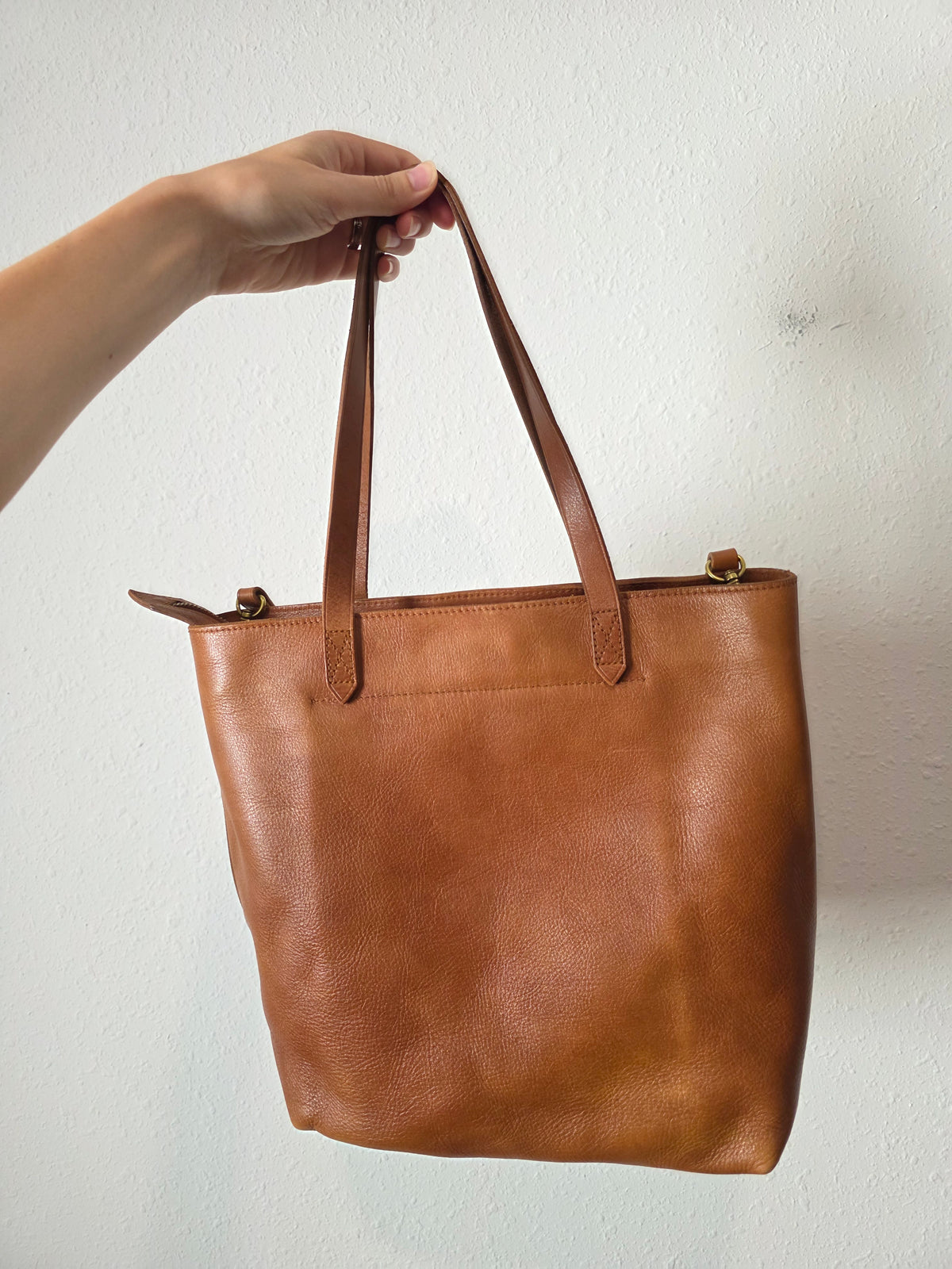 Madewell Brown Leather Tote Bag