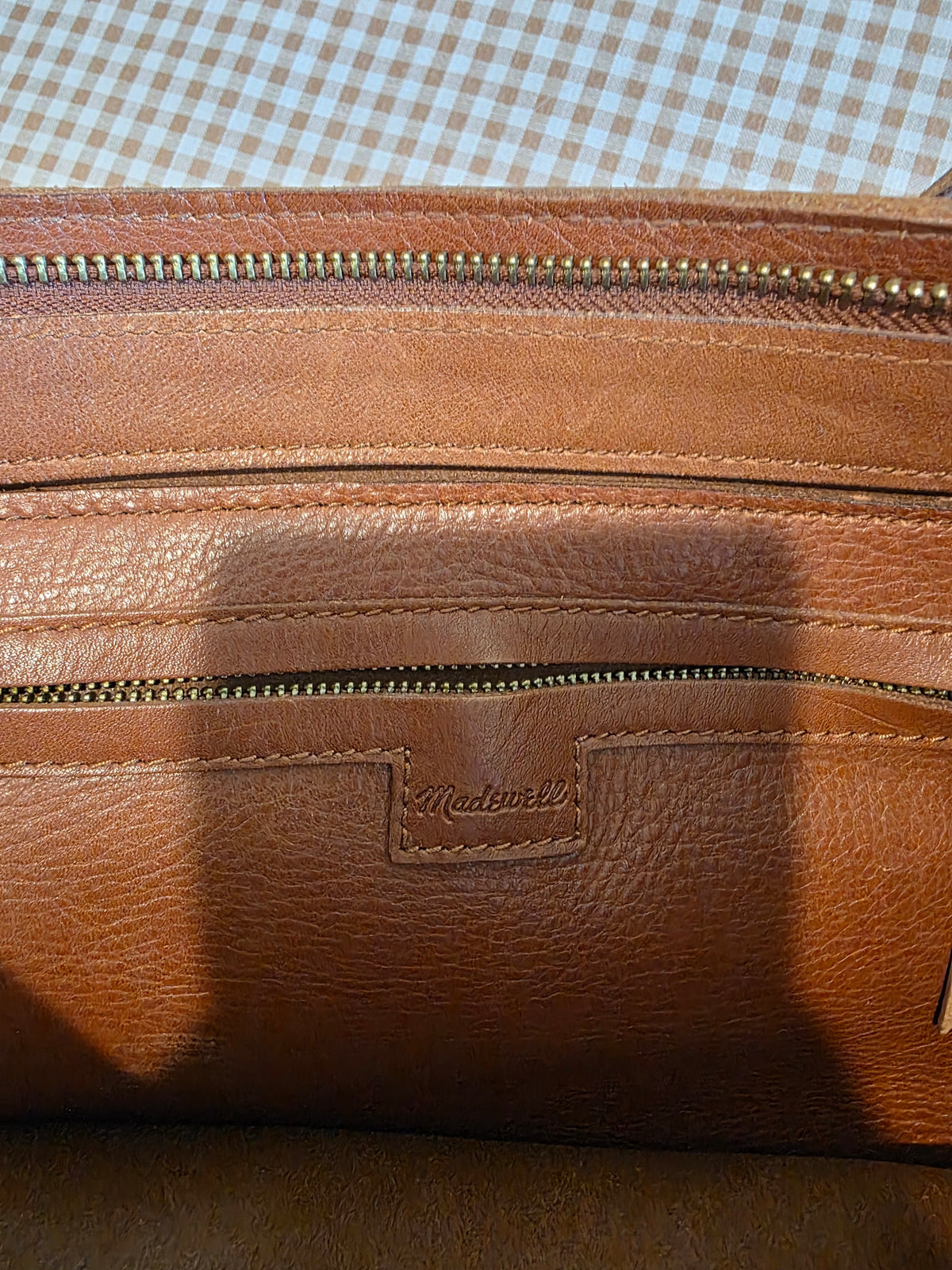 Madewell Brown Leather Tote Bag