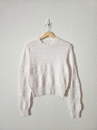 Madewell Textured Pointelle Sweater (M)