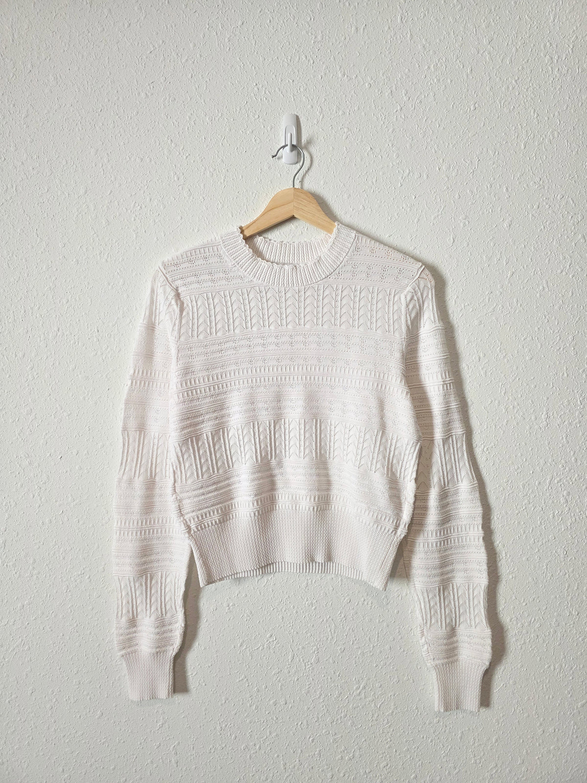 Madewell Textured Pointelle Sweater (M)