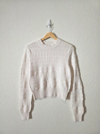 Madewell Textured Pointelle Sweater (M)
