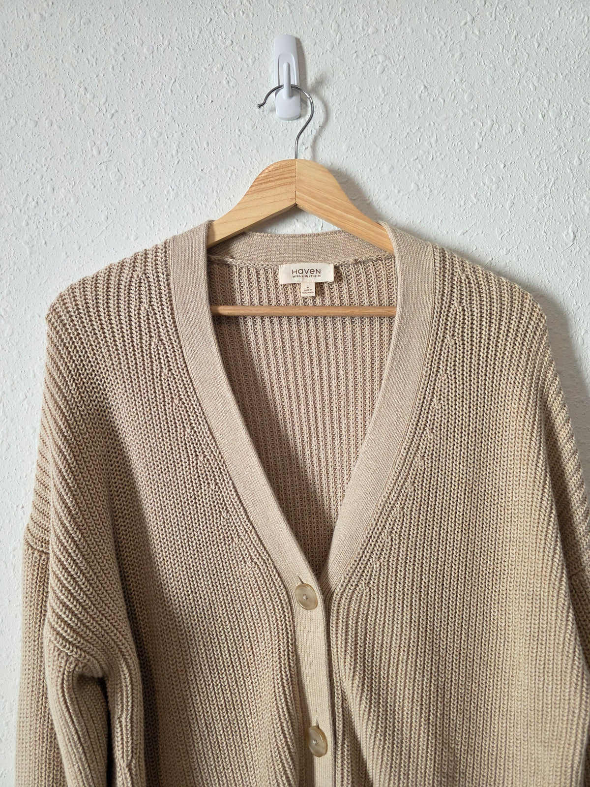 Haven Organic Cotton Cardigan (L)