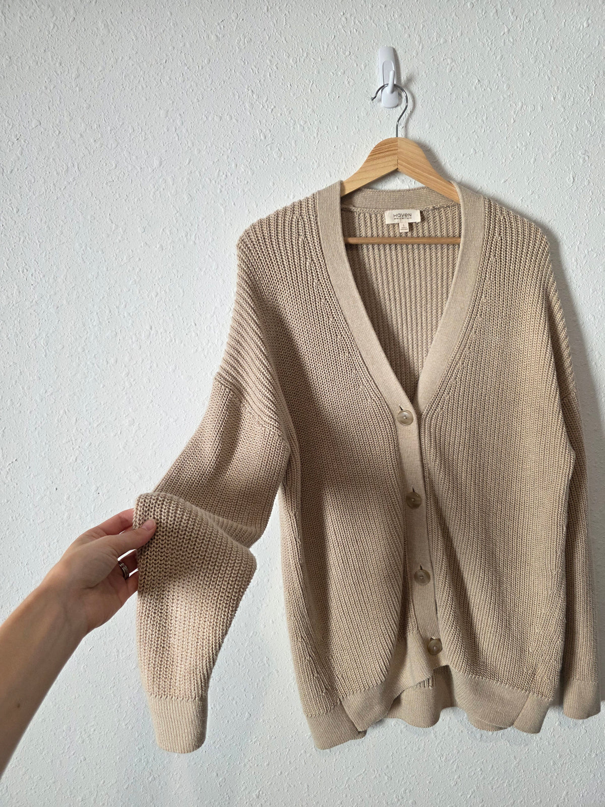 Haven Organic Cotton Cardigan (L)
