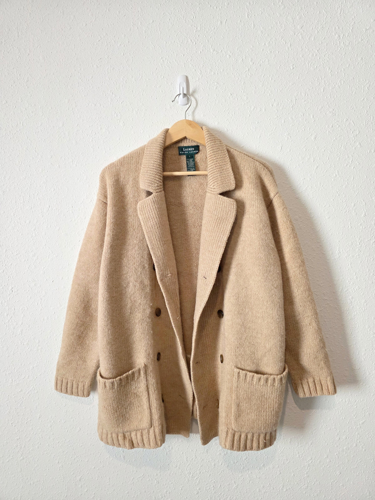 Vintage Ralph Lauren Sweater Coat (L)