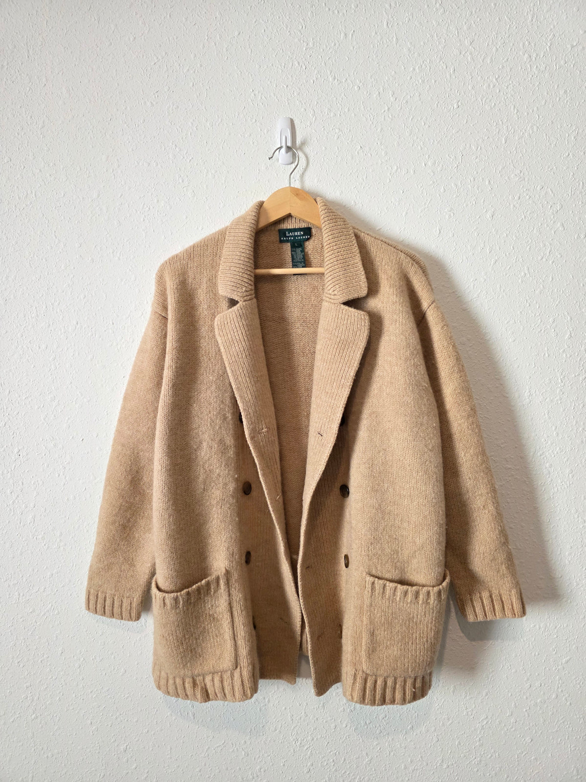 Vintage Ralph Lauren Sweater Coat (L)