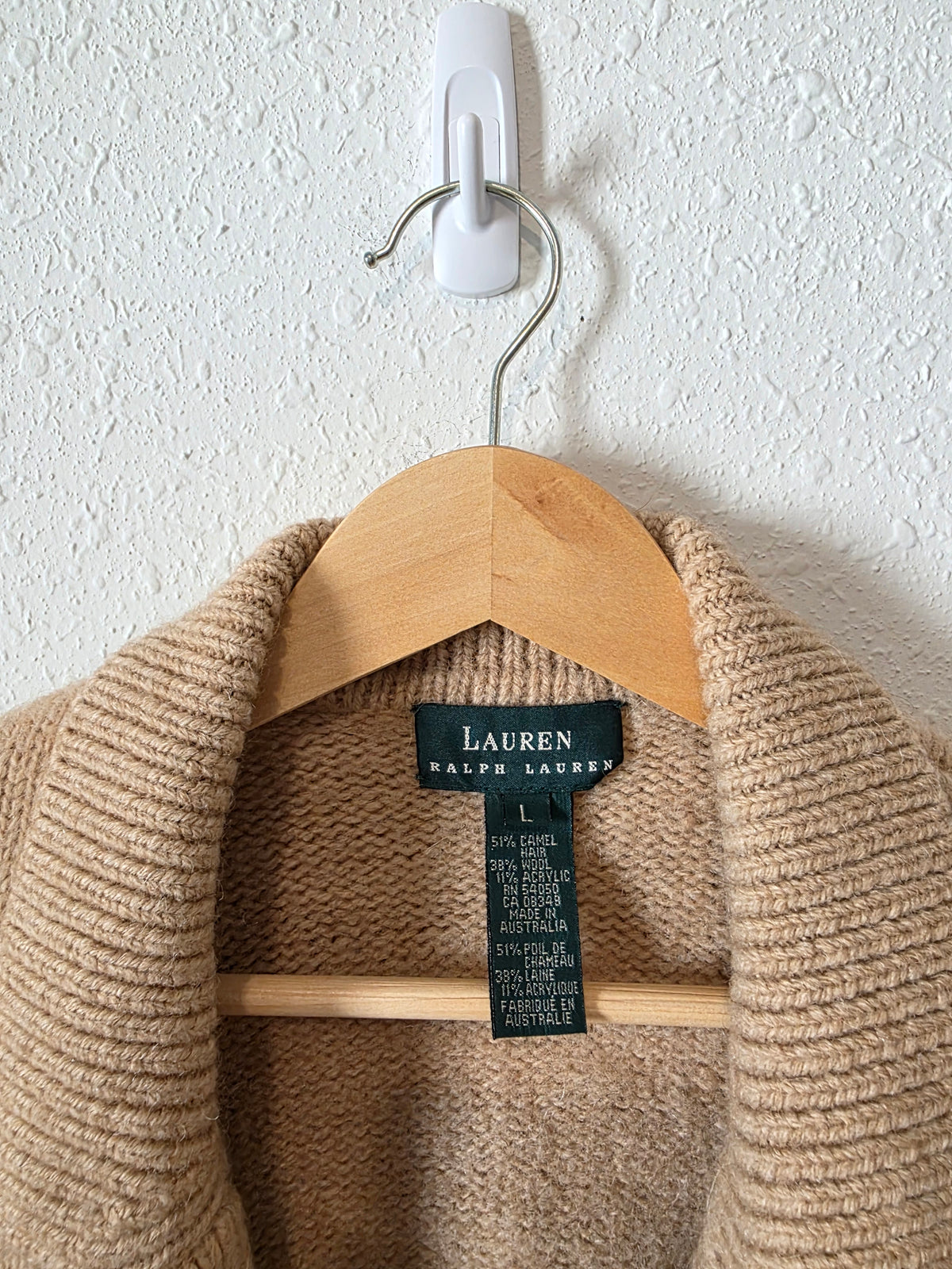 Vintage Ralph Lauren Sweater Coat (L)