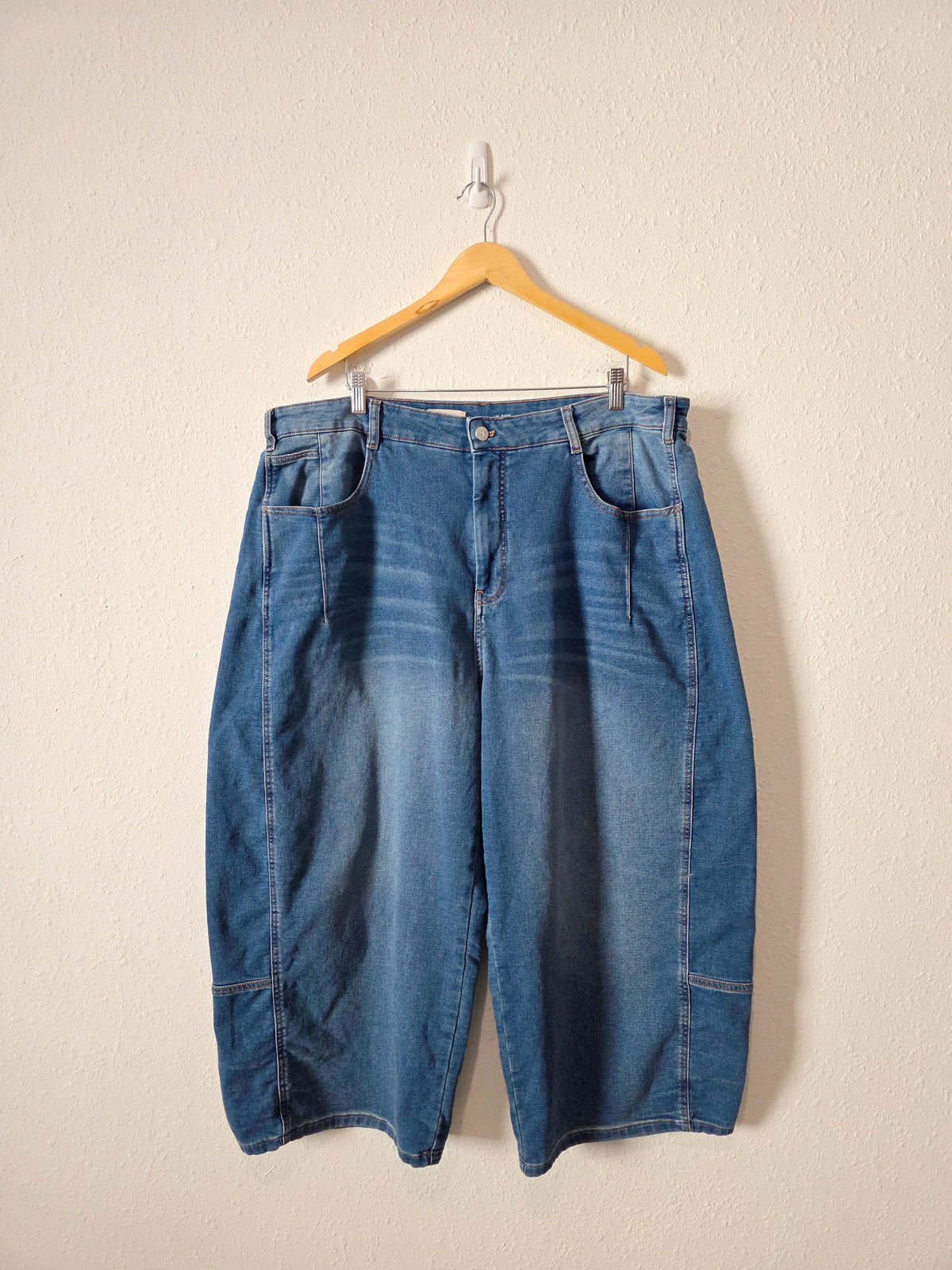 Pilcro Relaxed Barrel Jeans (20W)