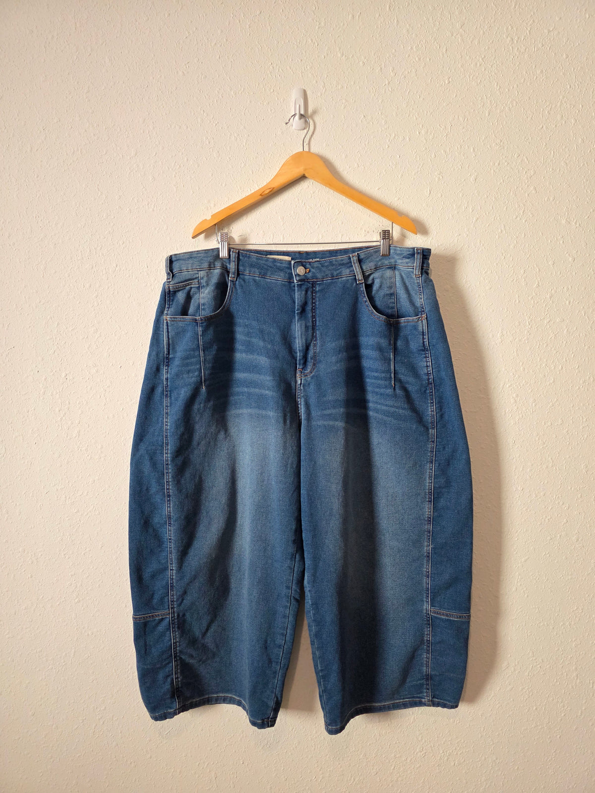 Pilcro Relaxed Barrel Jeans (20W)
