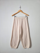 Free People Cream Waffle Pants (XS)