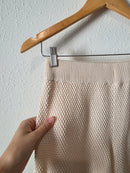 Free People Cream Waffle Pants (XS)