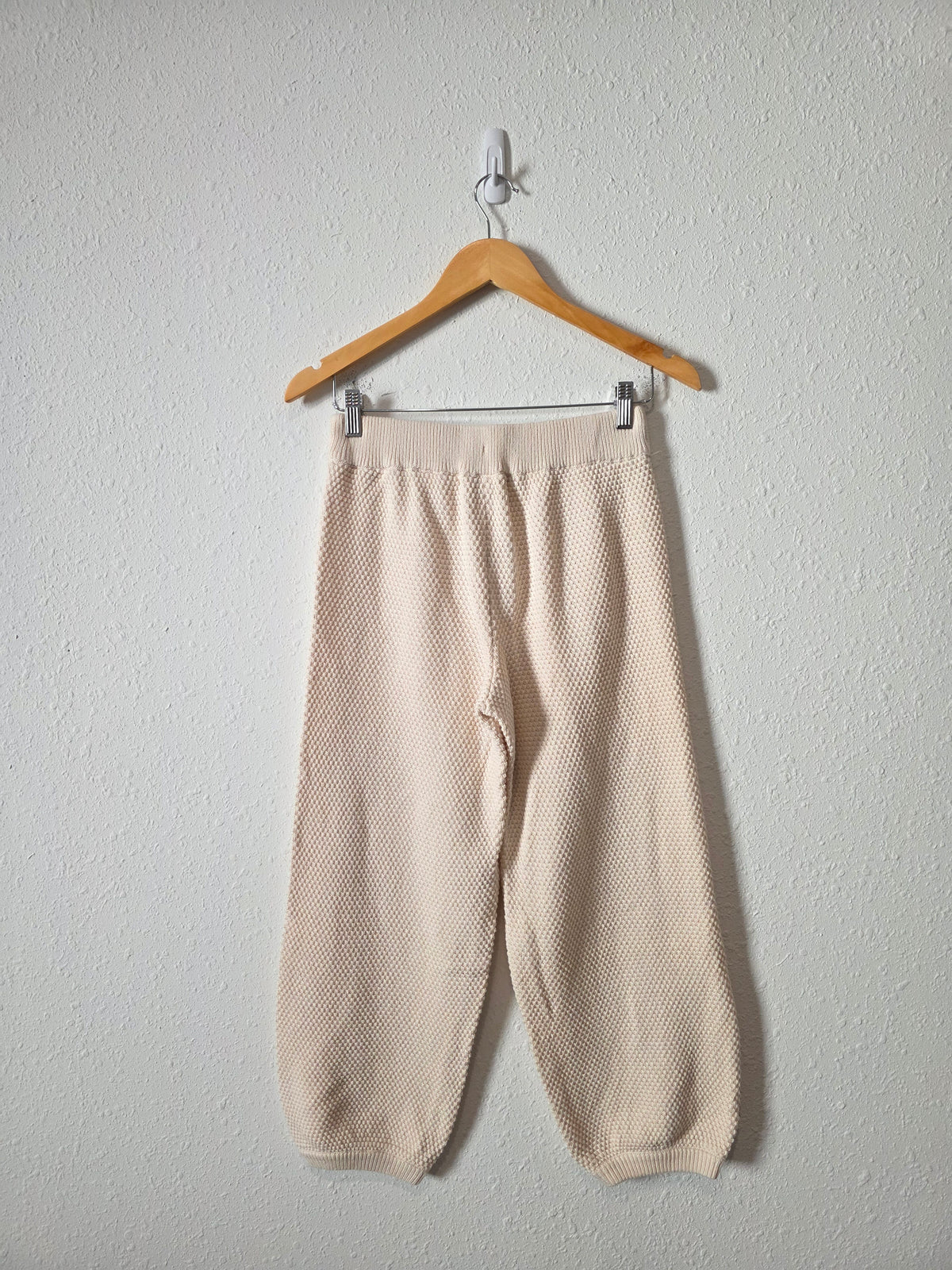 Free People Cream Waffle Pants (XS)